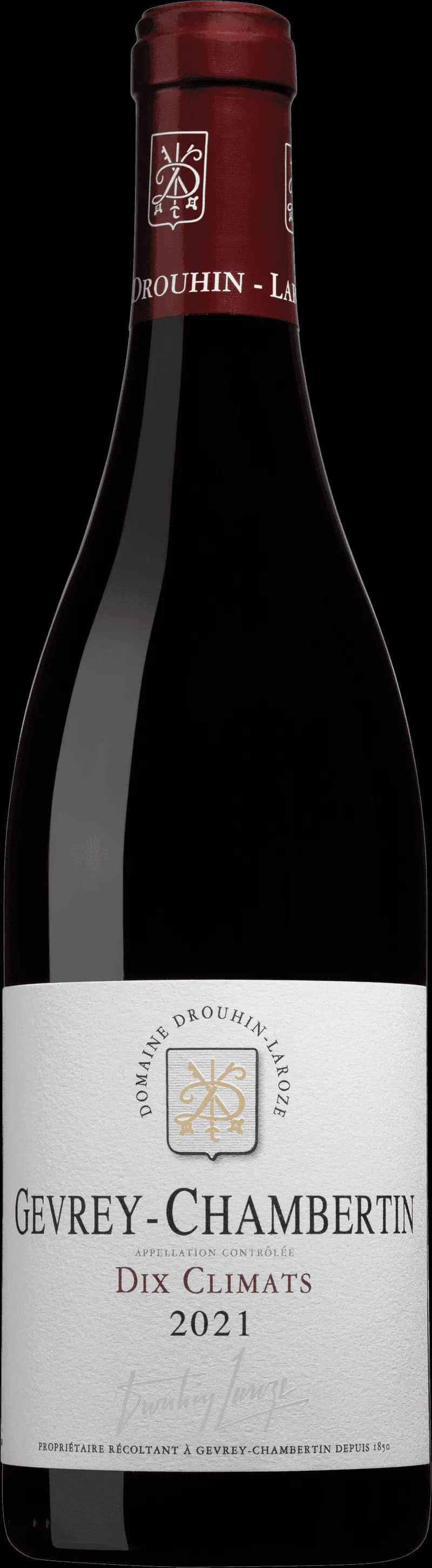 Flaska av rött vin från Domaine Drouhin Laroze