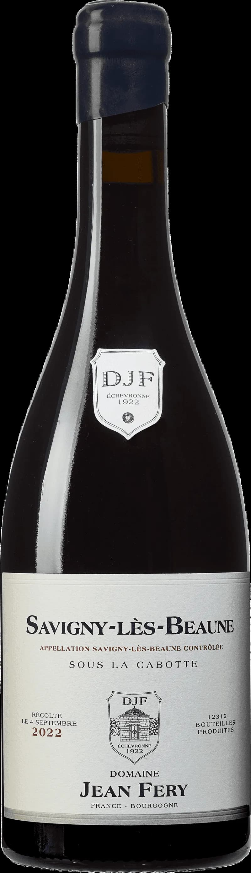 Flaska med rött vin från Domaine Jean Féry