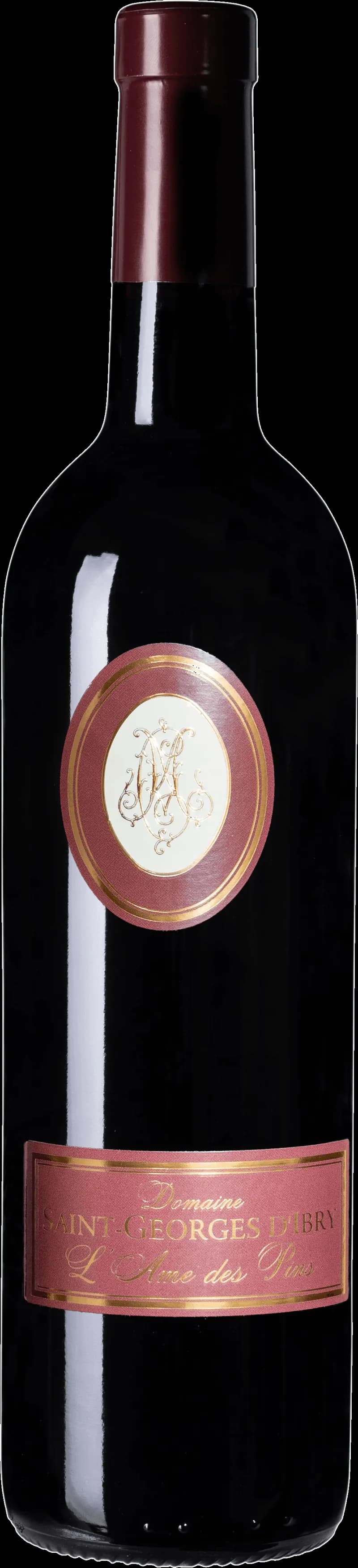 Flaska rött vin från Domaine Saint Georges d'Ibry