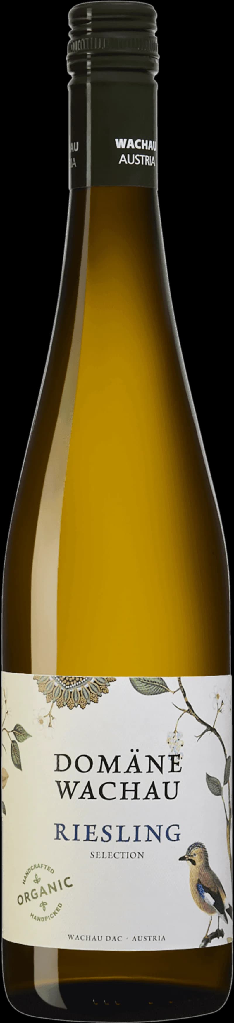Flaska med vitt vin från Domäne Wachau, Österrike