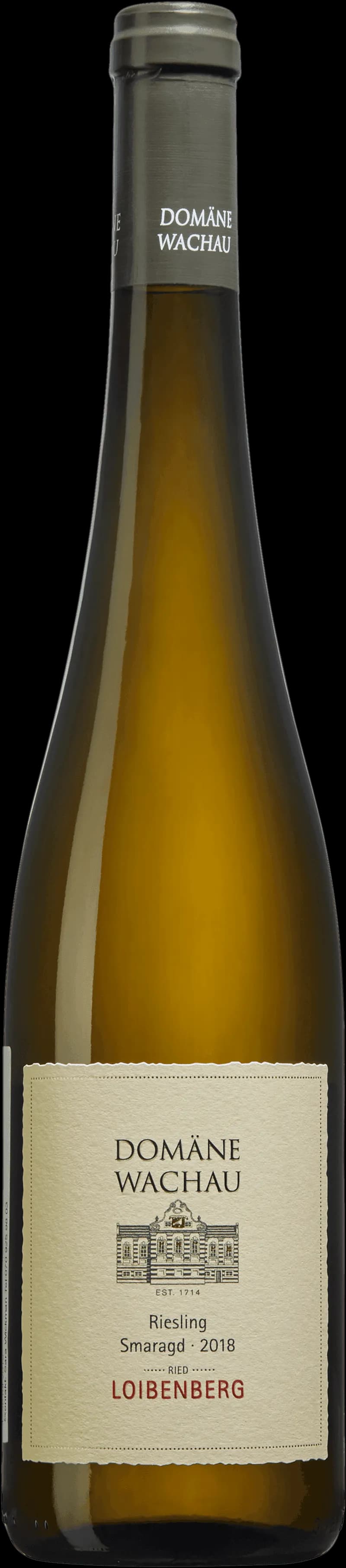 Flaska av vitt vin från Domäne Wachau i Österrike.
