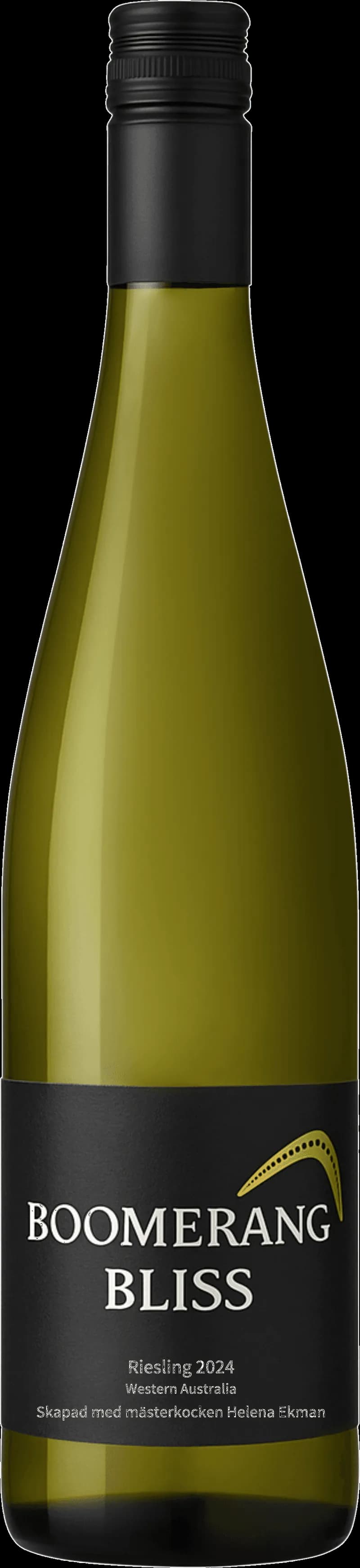 Etikett på Ecope vitt vin med grön design