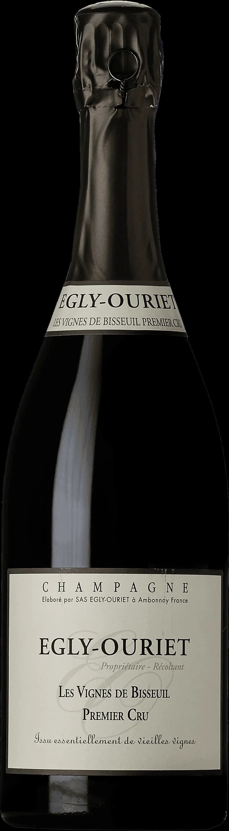 Flaska av mousserande vin från Egly-Ouriet