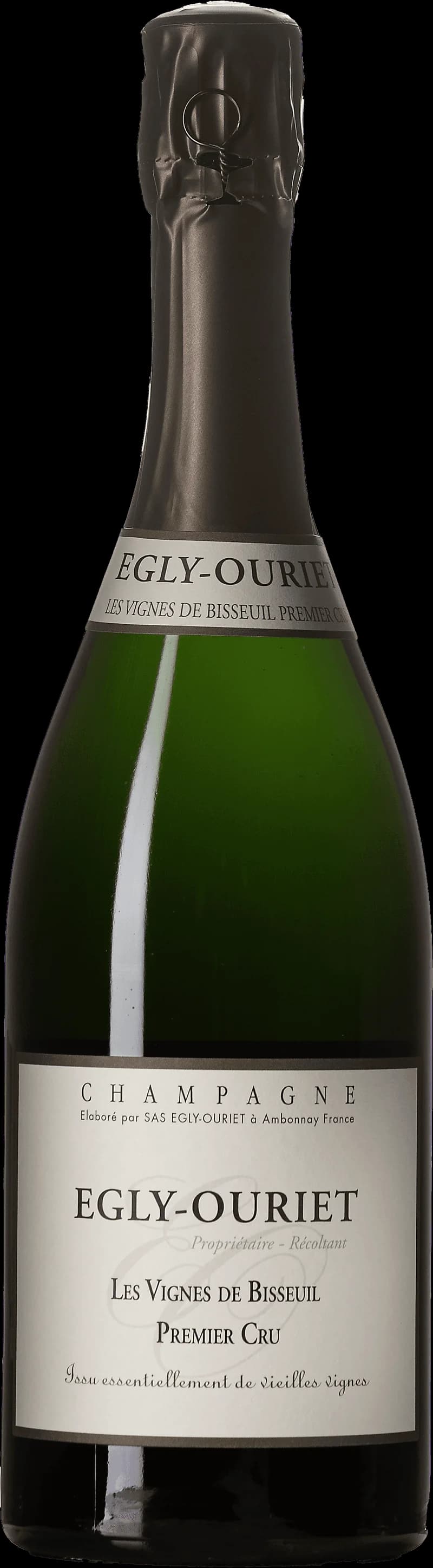 Flaska av mousserande vin från Egly-Ouriet