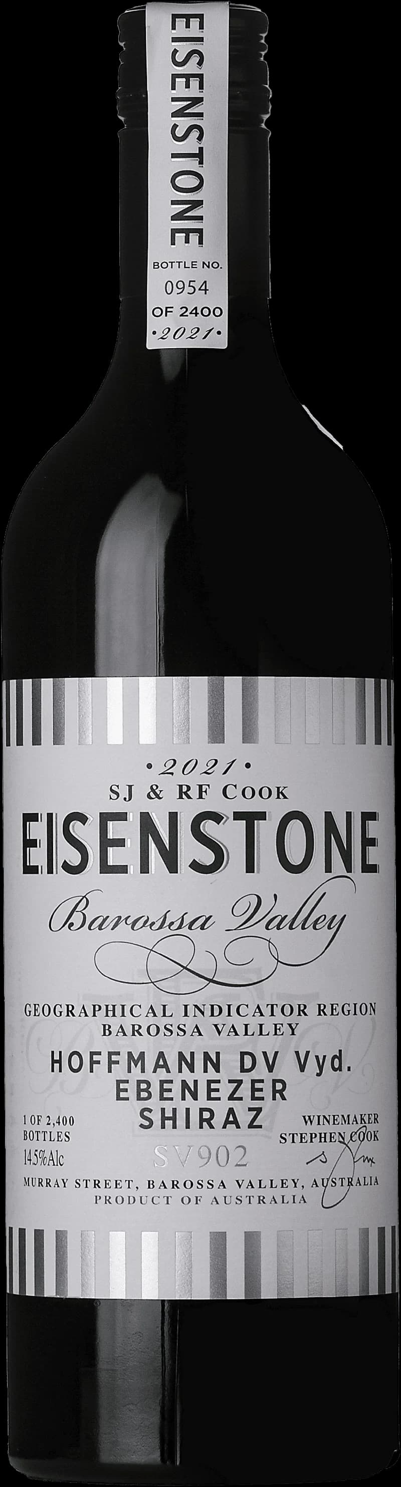 Flaska av rött vin från Eisenstone Hoffmann