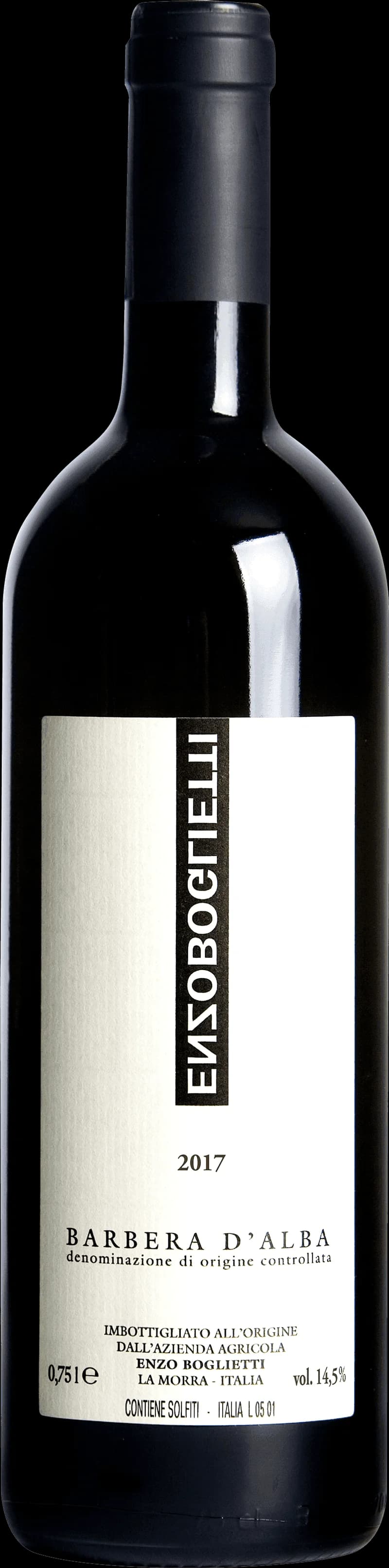 Flaska av rött vin från Enzo Boglietti