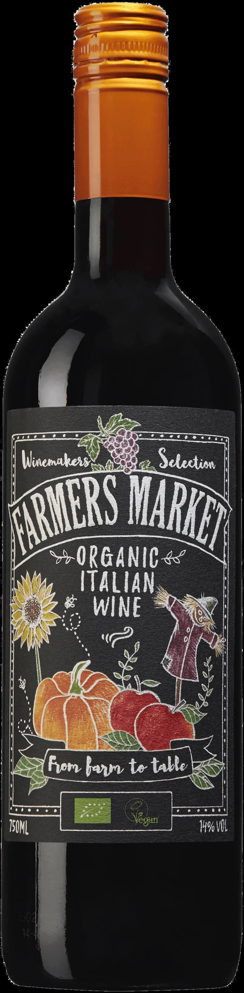 Bondens marknad med rött vin och grönsaker