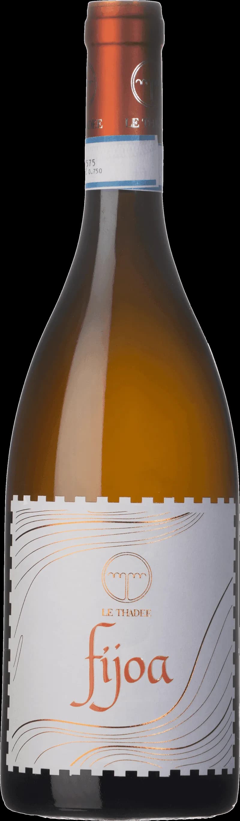 Flaska med vitt vin från Fijoa