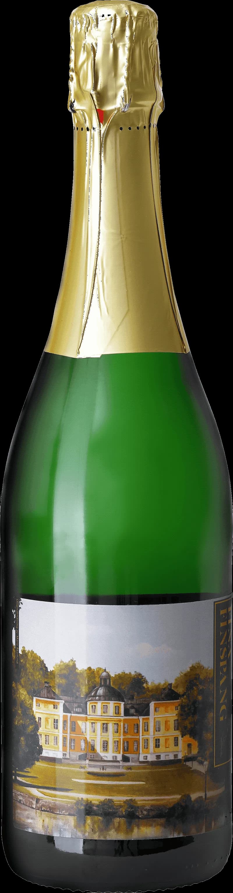 Flaska med mousserande vin från Finspång