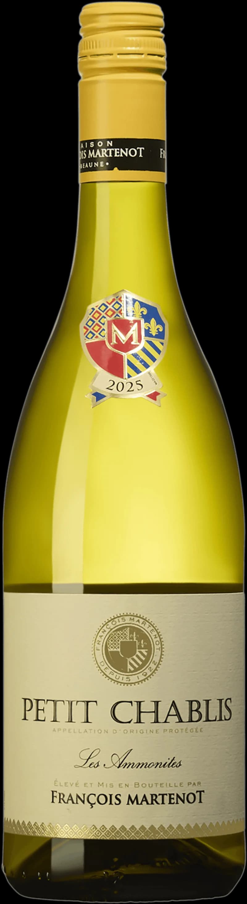 Flaska av vitt vin från François Martenot