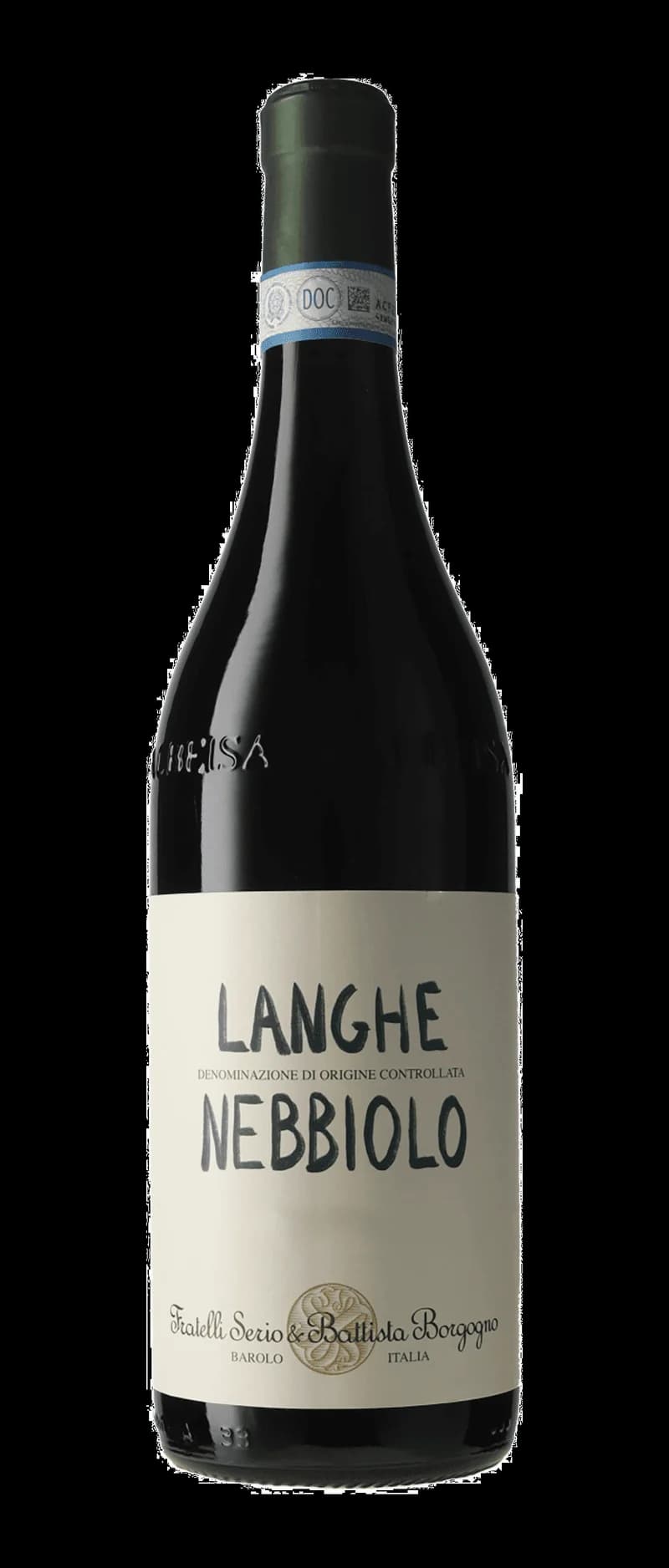 Flaska av rött vin från Fratelli Serio e Battista Borgogno