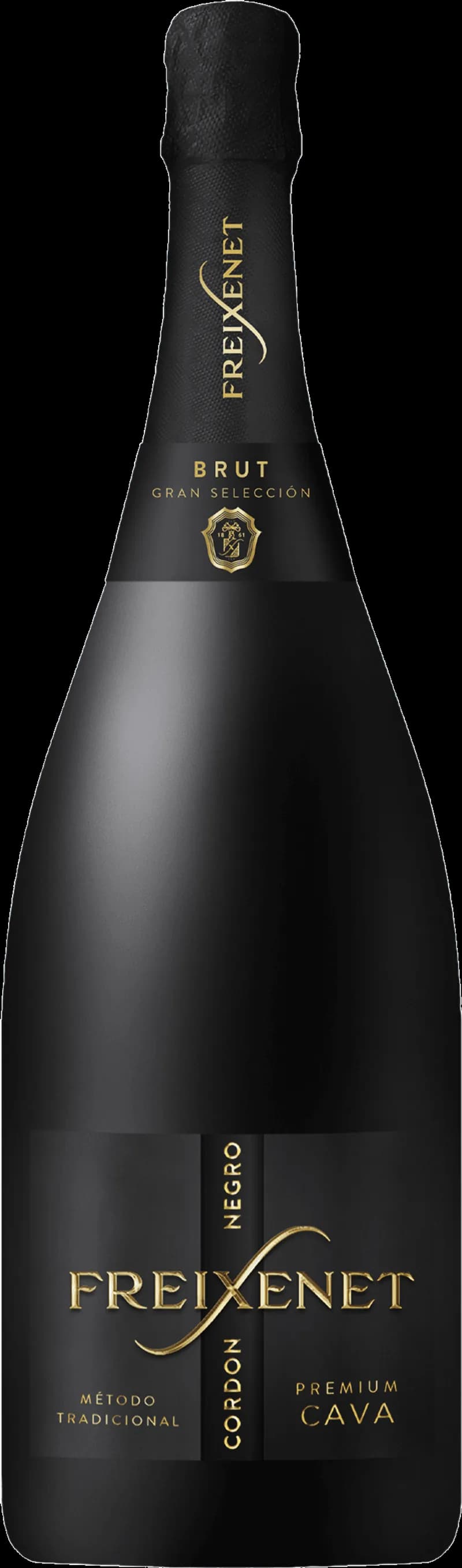 Flaska Freixenet mousserande vin mot vit bakgrund