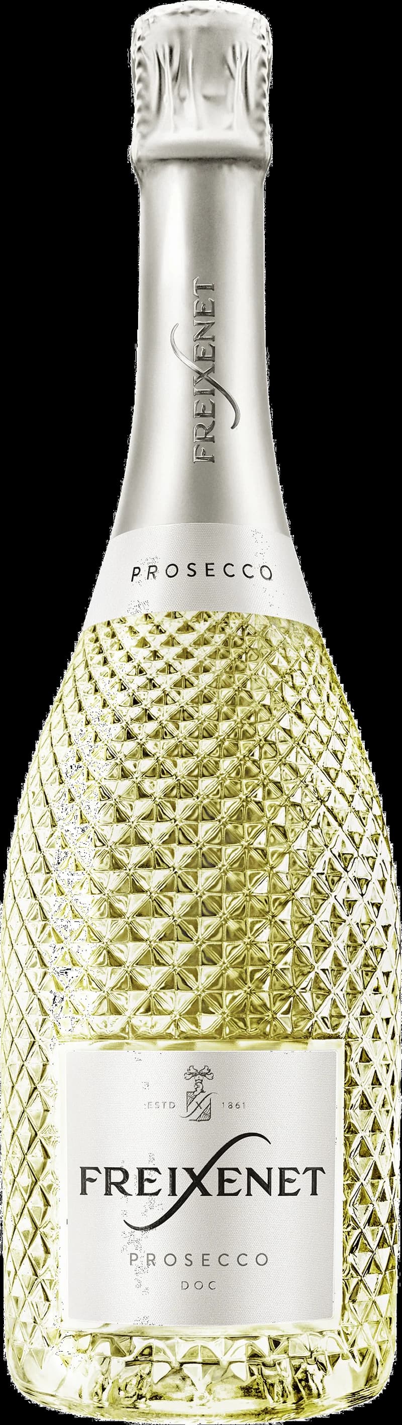Freixenet mousserande vinflaska med etikett