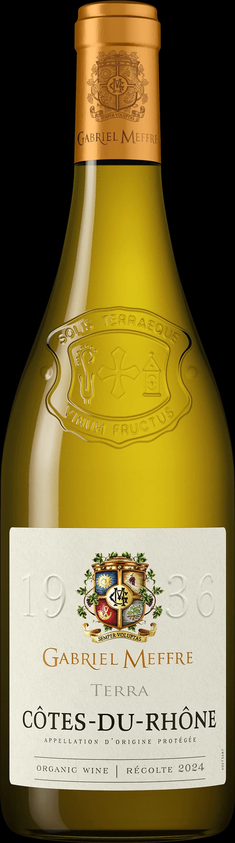 Flaska av vitt vin från Gabriel Meffre
