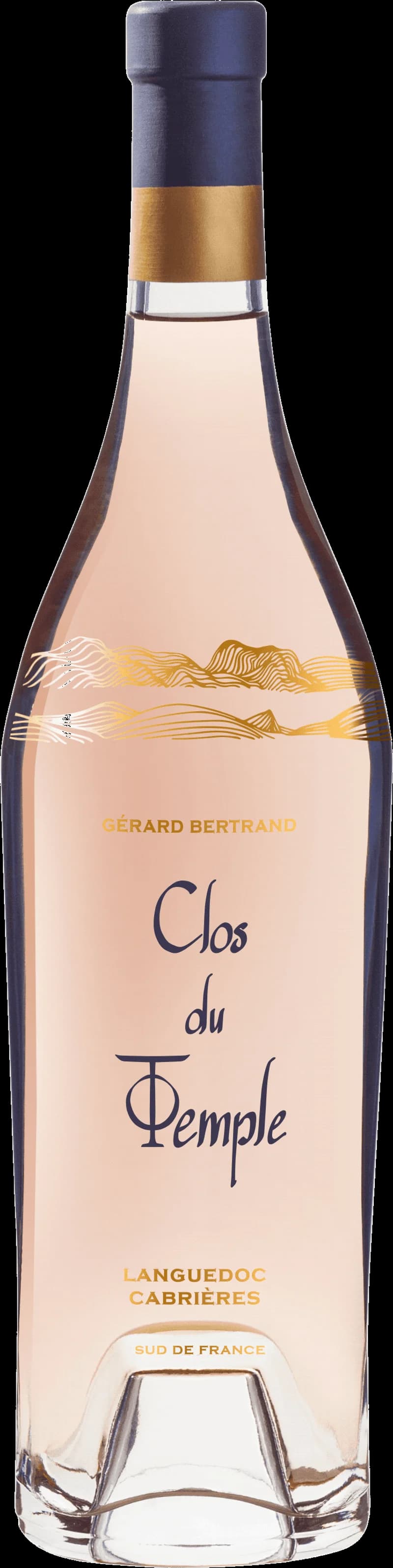 Gérard Bertrand rosévin i ett vinglas mot en ljus bakgrund