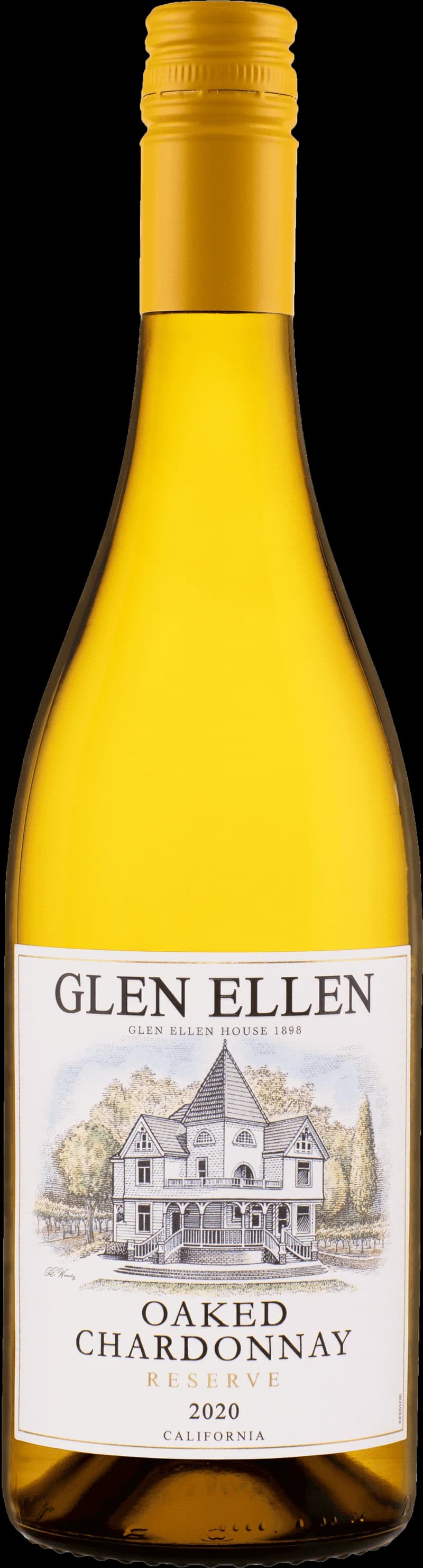 Flaska av vitt vin från Glen Ellen