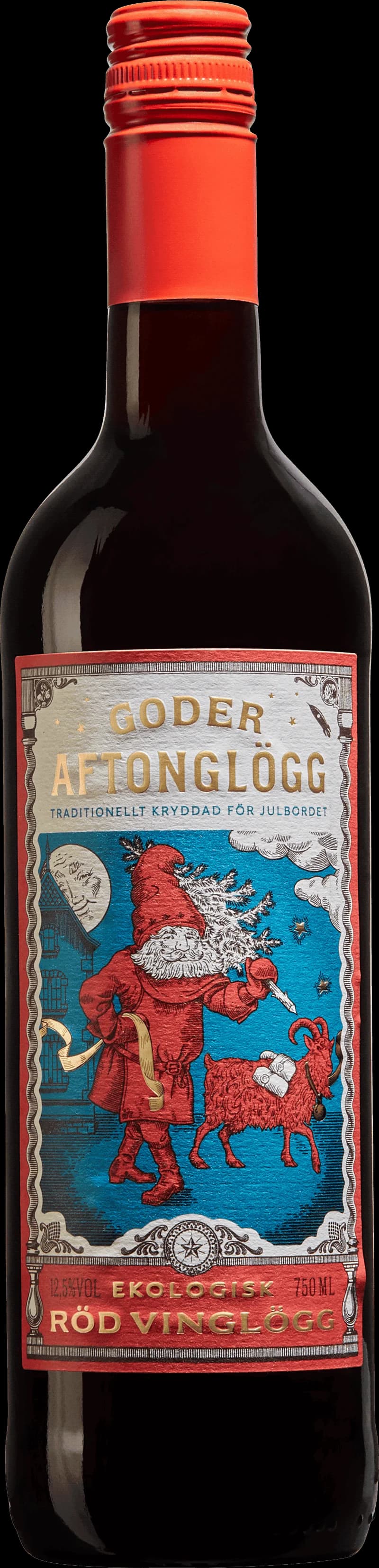 Glögg och glühwein i glas med tillbehör som pepparkakor och mandlar.