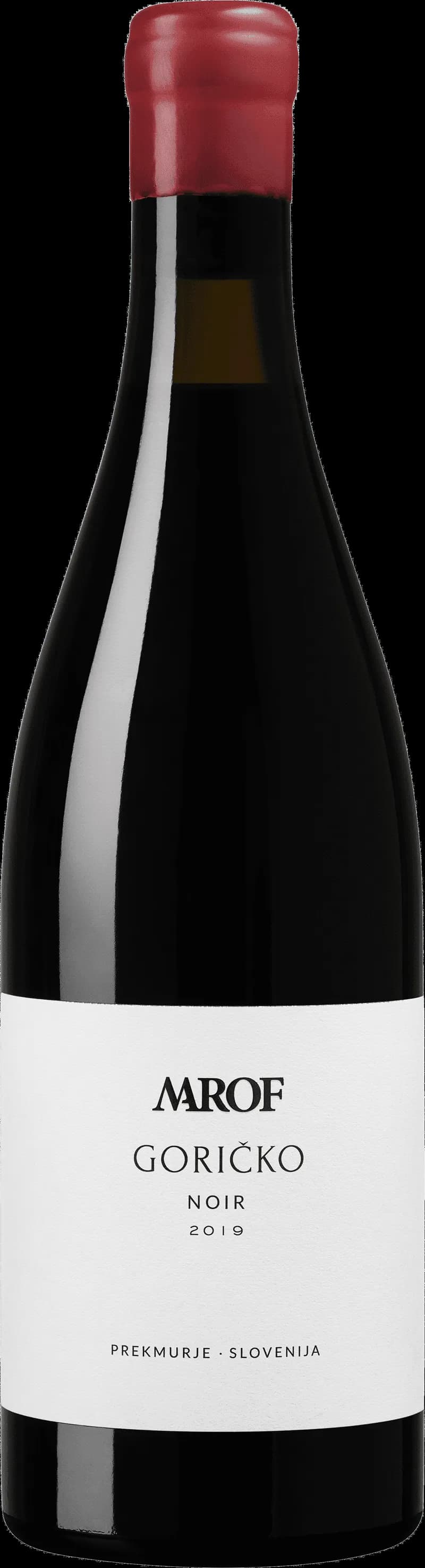 Flaska av rött vin från Goricko Noir