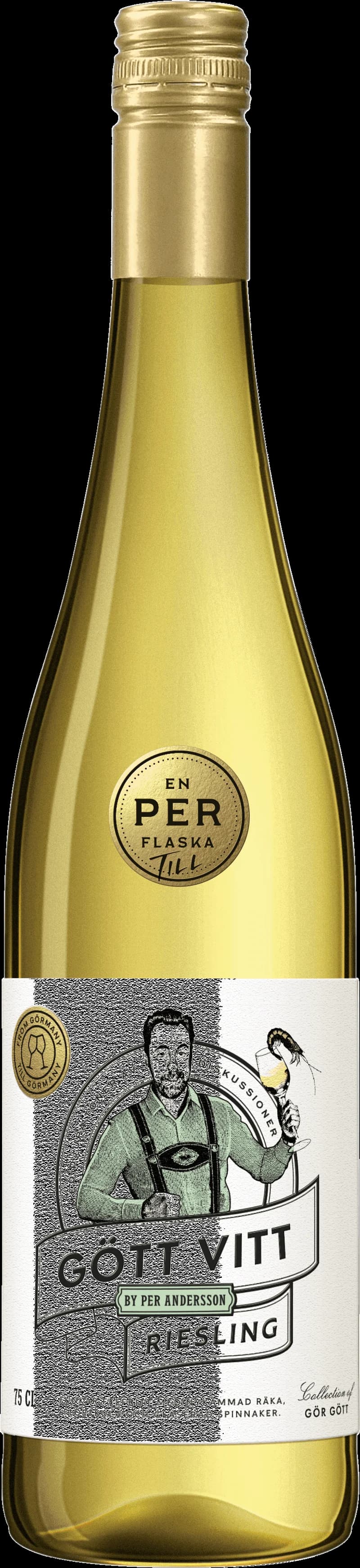 Ett glas gott vitt vin på ett bord.