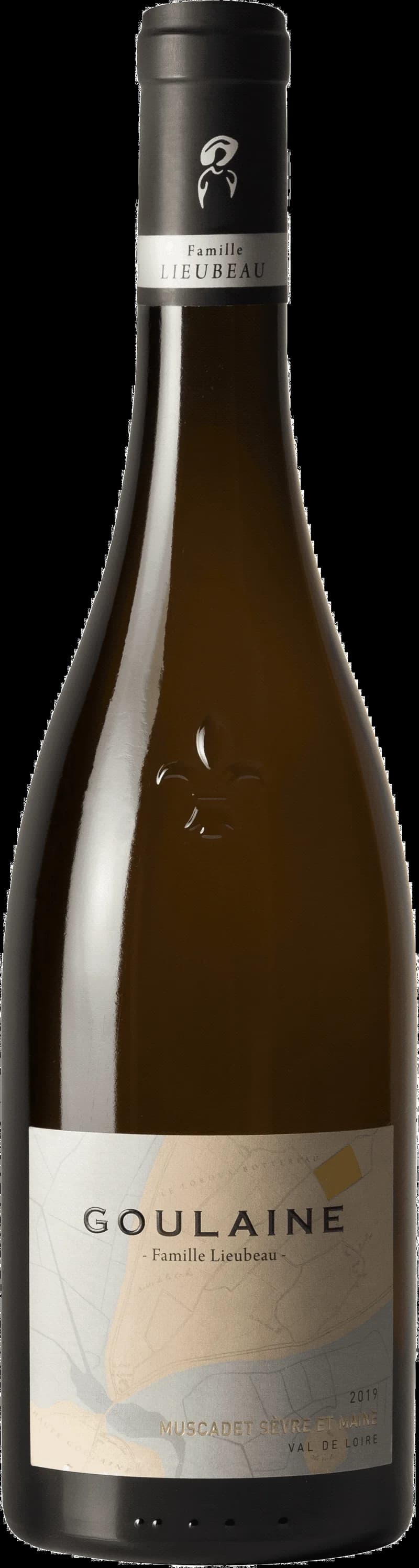 Flaska med vitt vin från Goulaine