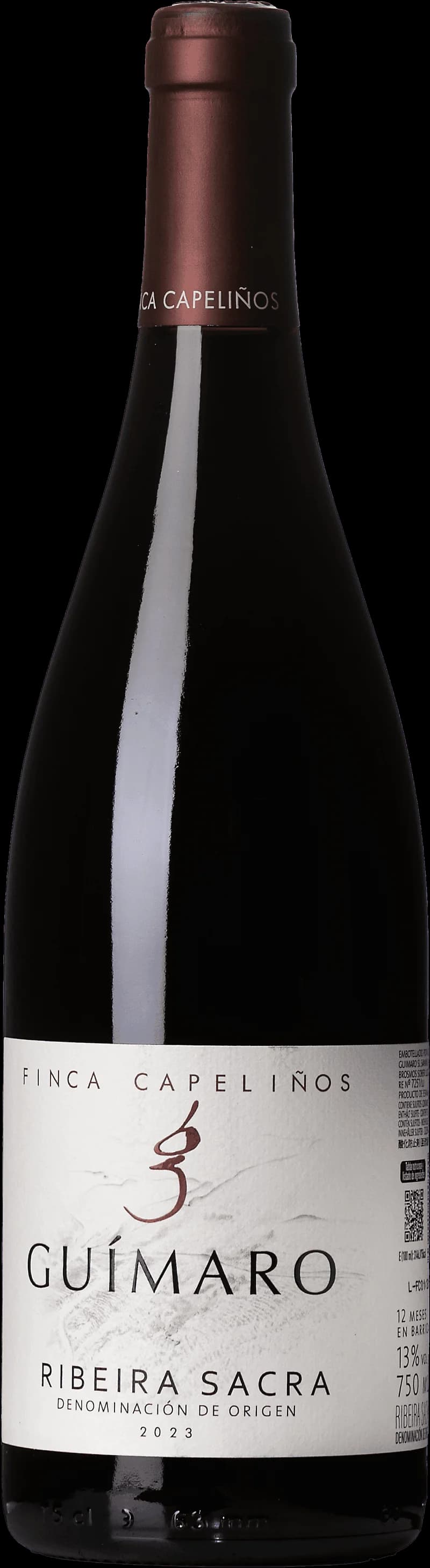 Flaska av rött vin från Gu Maro