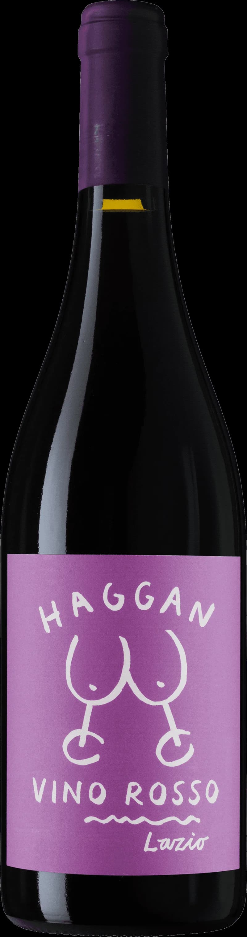 Flaska med Haggan rött vin på ett bord