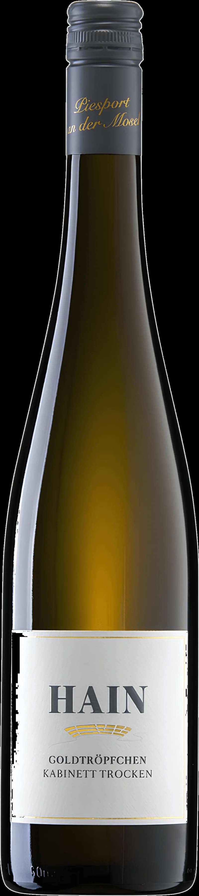 Flaska med vitt vin från Hain