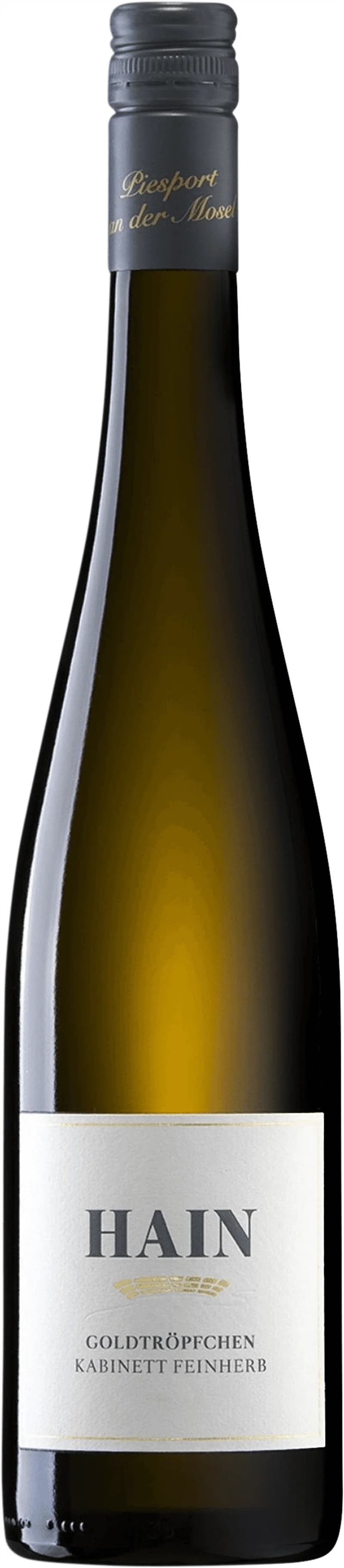 Flaska med vitt vin från Hain