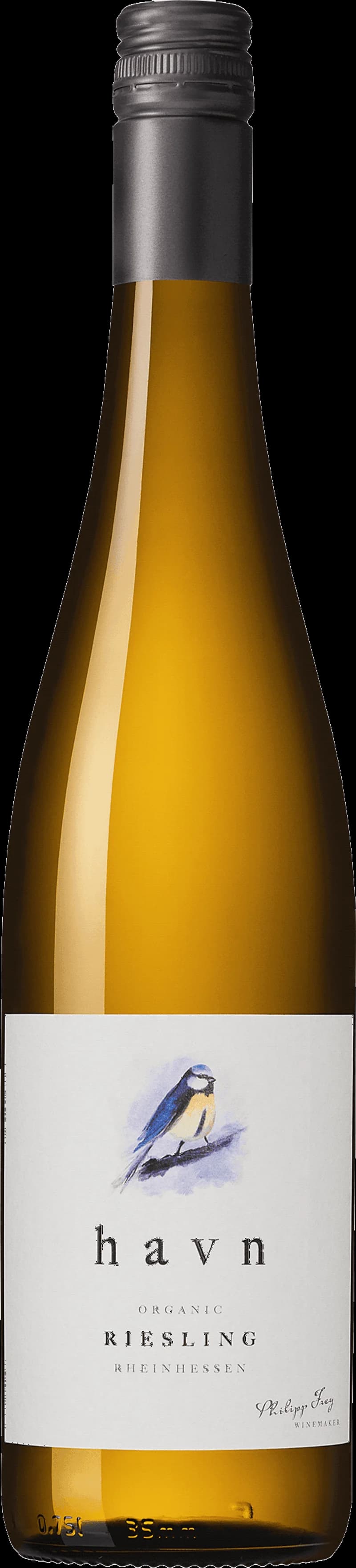 Flaska med vitt vin från Havn