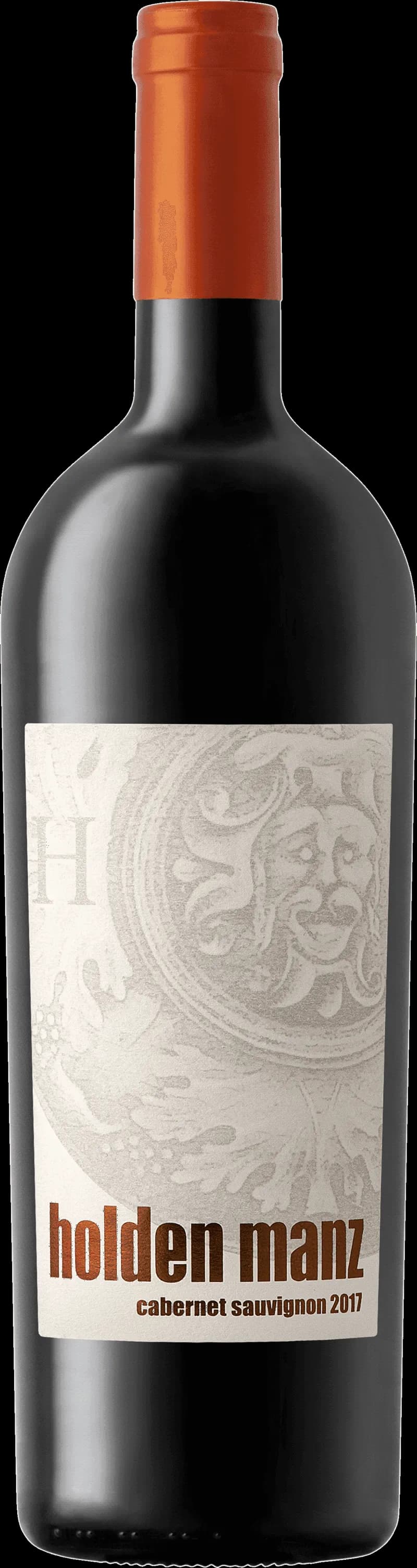 Flaska av Holden Manz rött vin mot mörk bakgrund