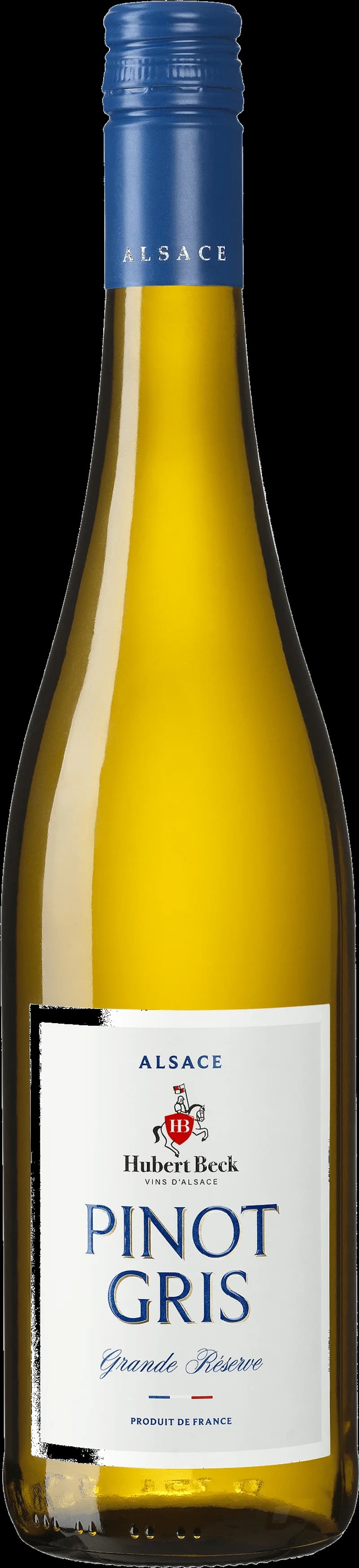 Flaska av vitt vin från Hubert Beck
