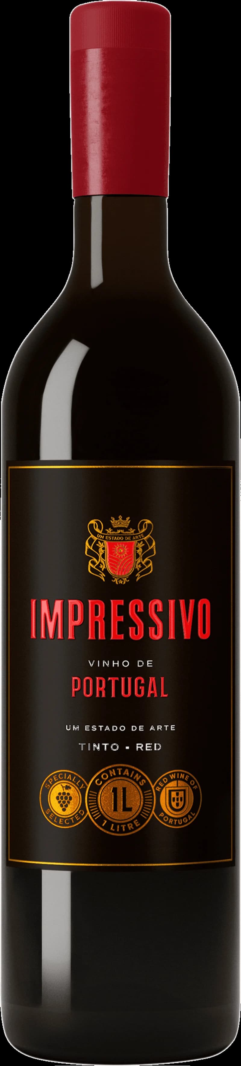 Flaska Impressivo rött vin på ett bord