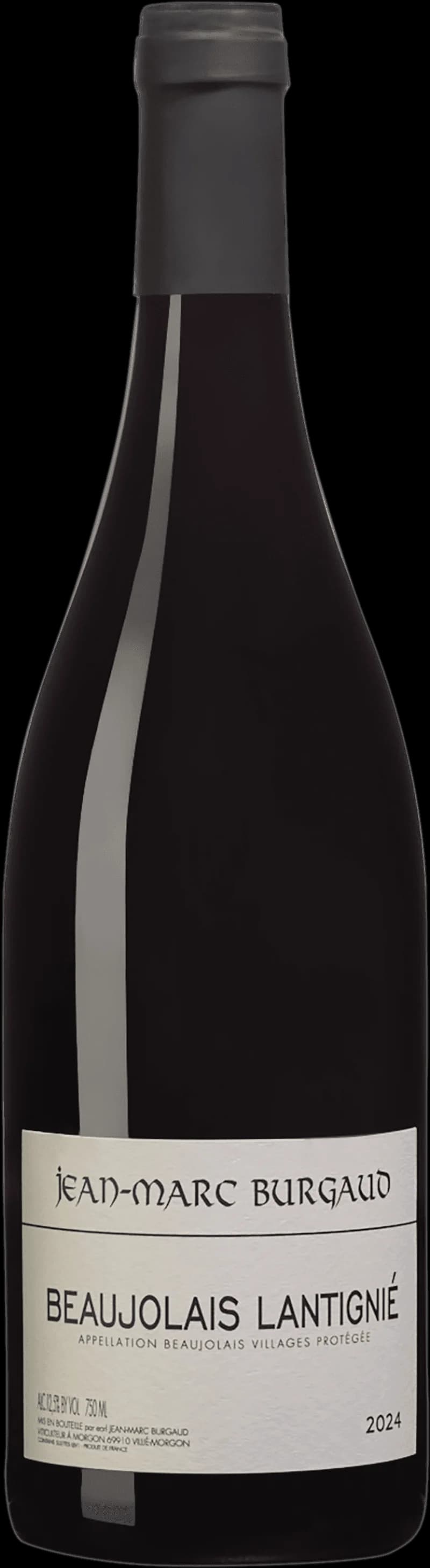 Flaska av rött vin från Jean-Marc Burgaud