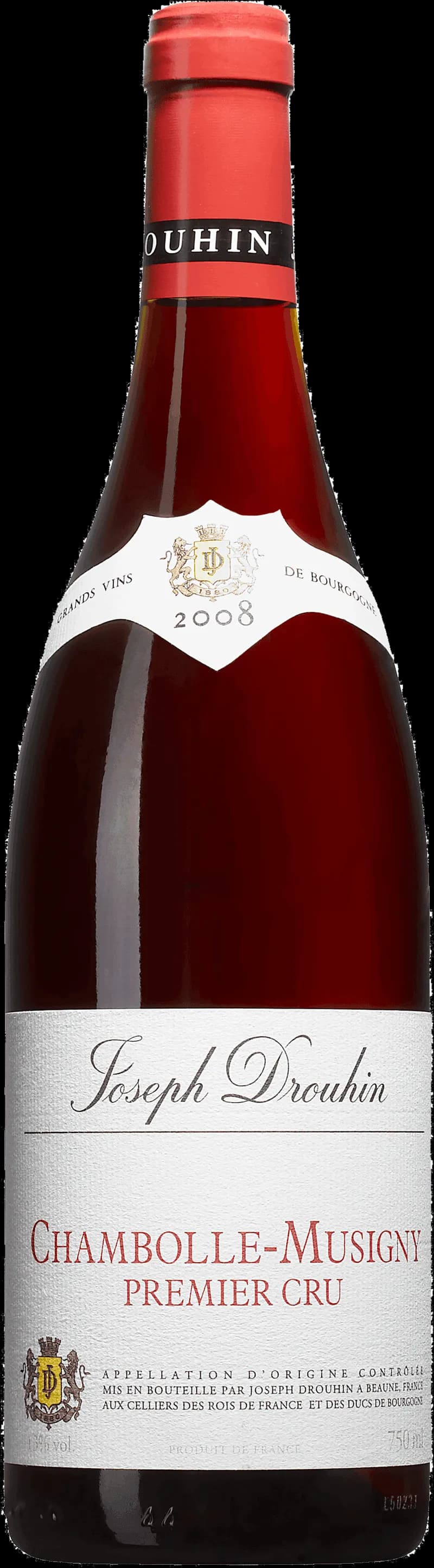 Flaska av rött vin från Joseph Drouhin