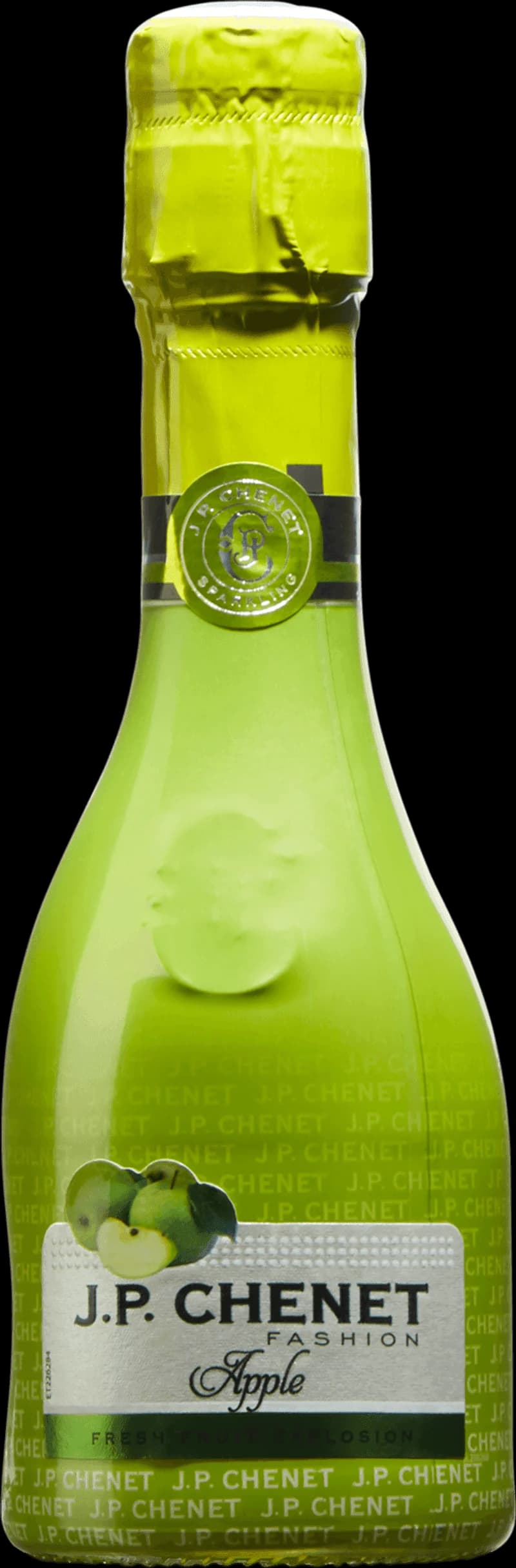 Flaskor med JP Chenet smaksatt vin och fruktvin på en bordduk.