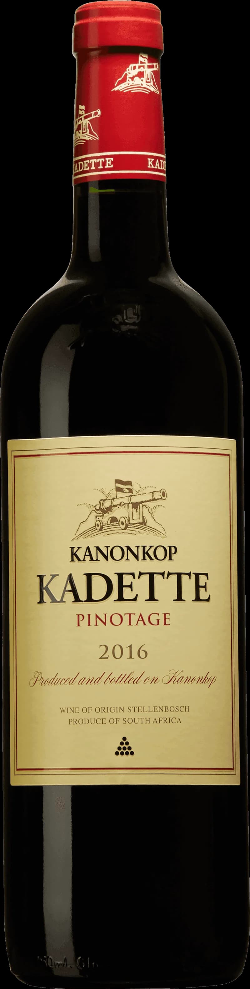Flaska Kanonkop rött vin på bordet