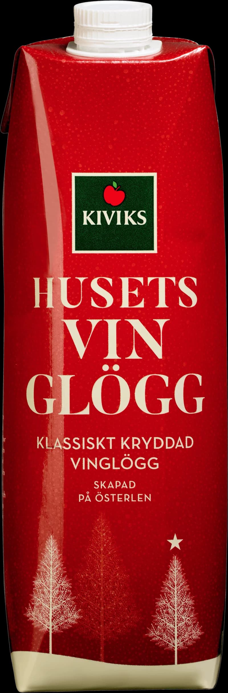 Flaskor med Kiviks glögg och glühwein på ett bord.