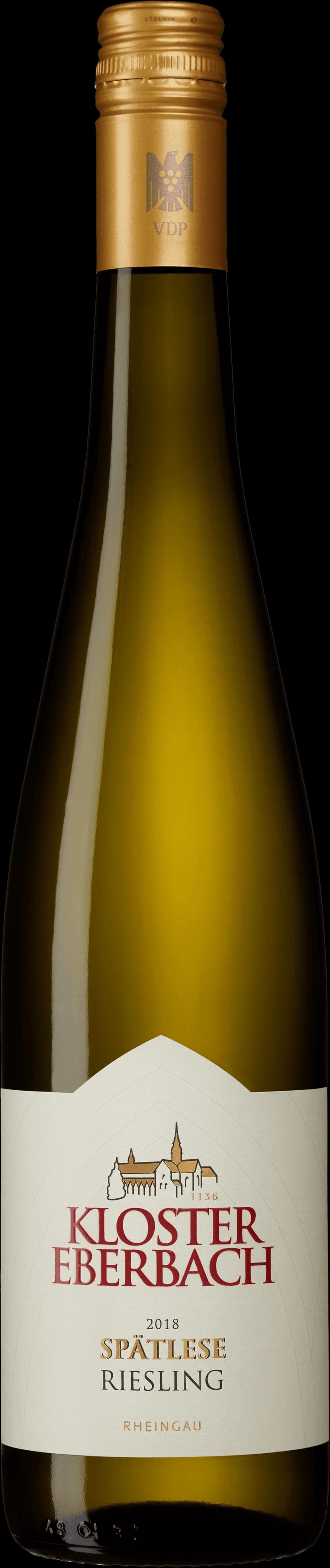 Flaskor med vitt vin från Kloster Eberbach