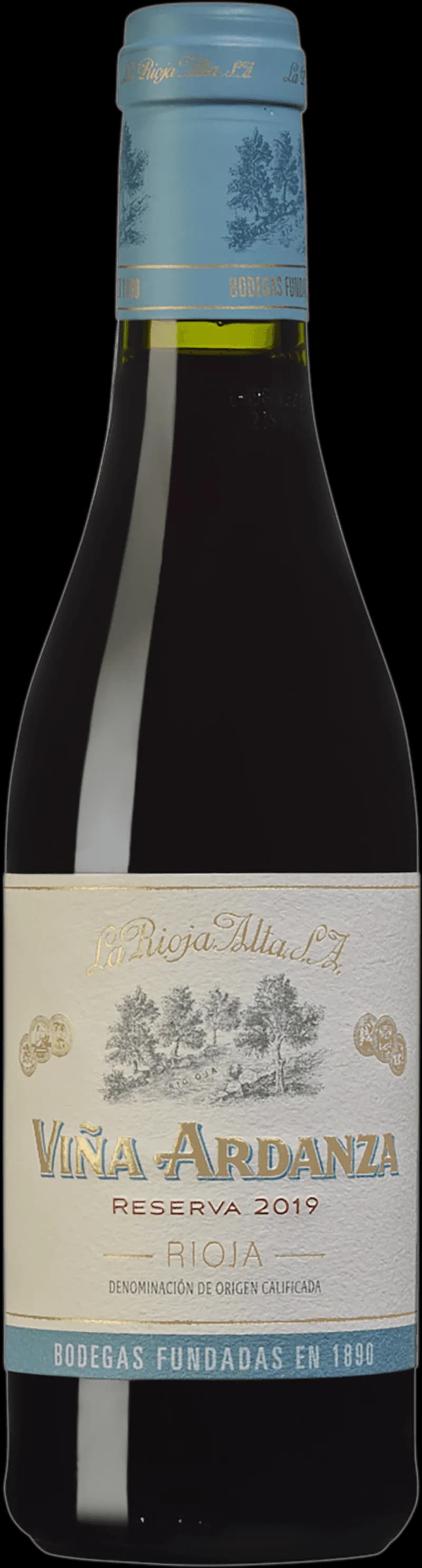 Flaska av rött vin från La Rioja Alta