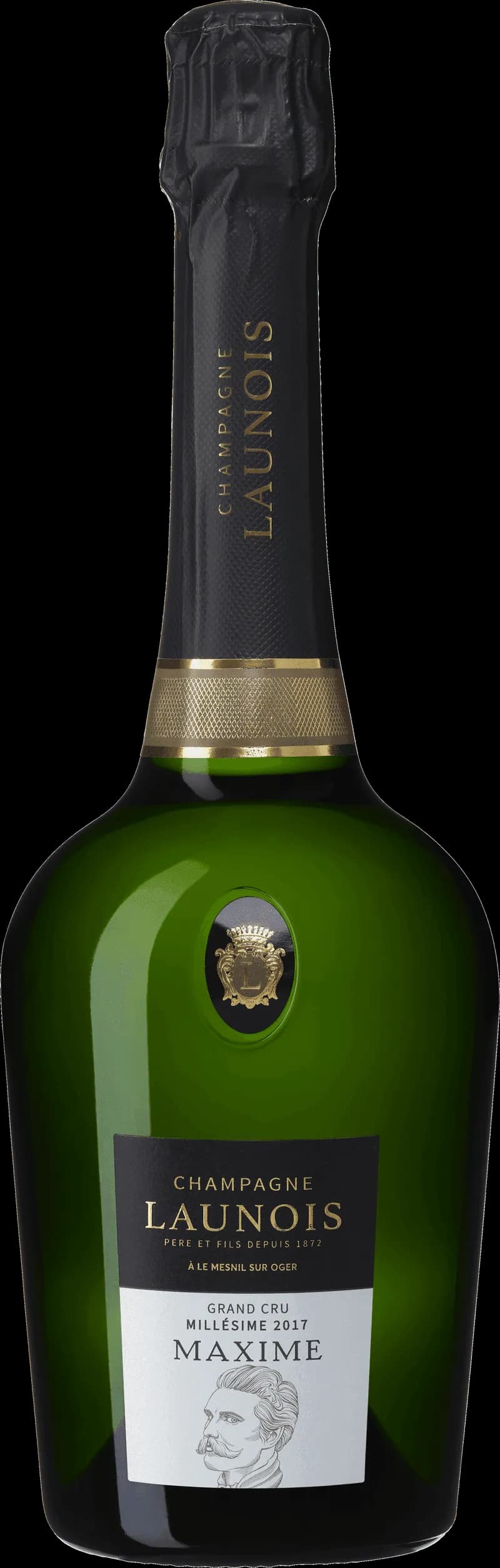 Flaska av mousserande vin från Launois