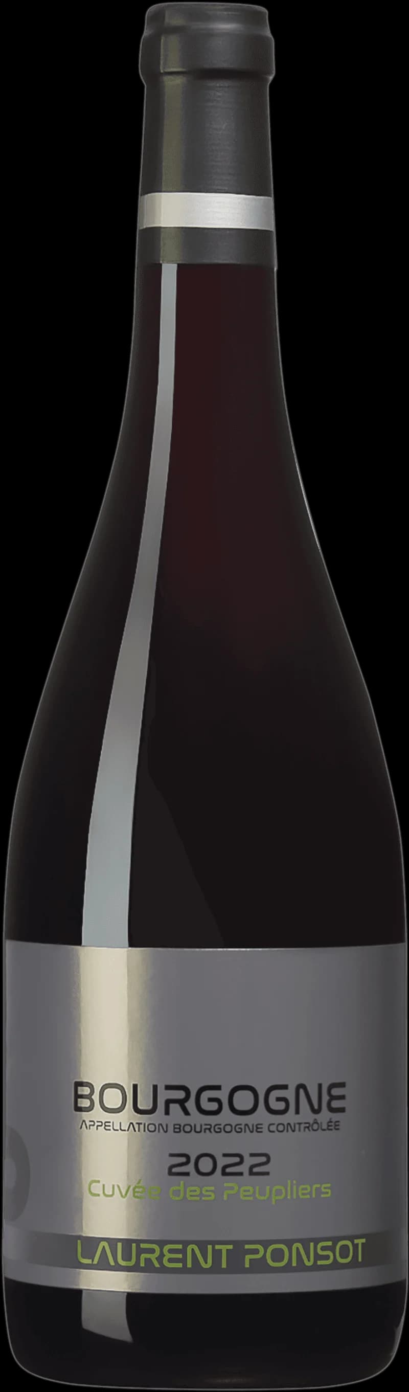 Flaska av rött vin från Laurent Ponsot