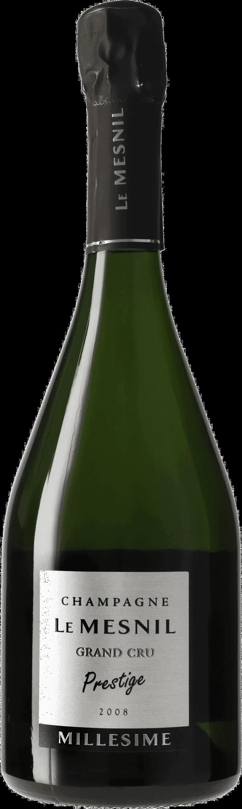 Flaska med mousserande vin från Le Mesnil