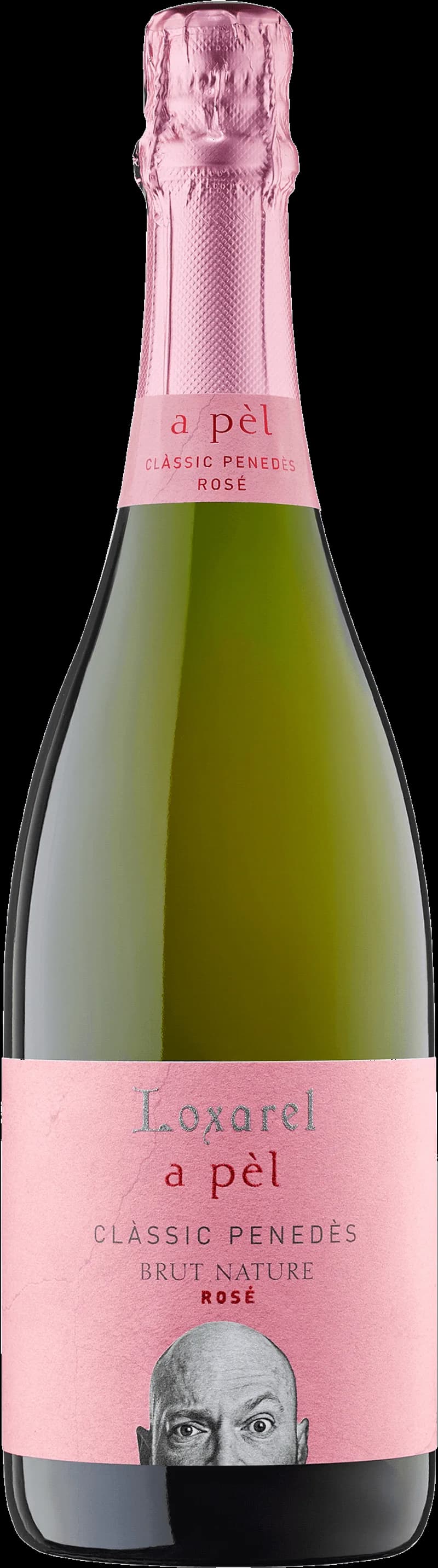 Loxarel mousserande vin i ett glas med bubblor