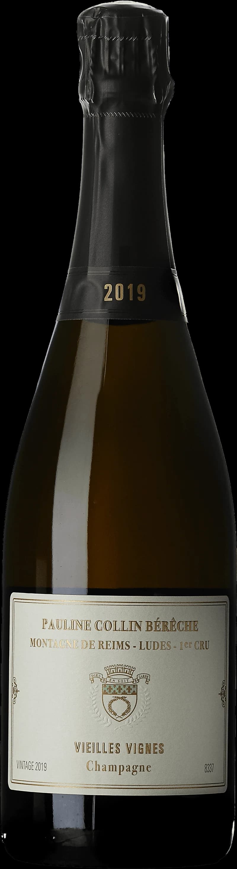 Flaska med mousserande vin från Ludes 1er Cru Vieilles Vignes