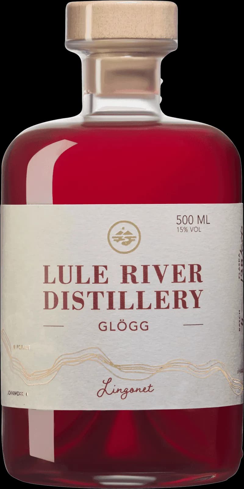 Flaskor från Lule River Distillery med glögg och glühwein.