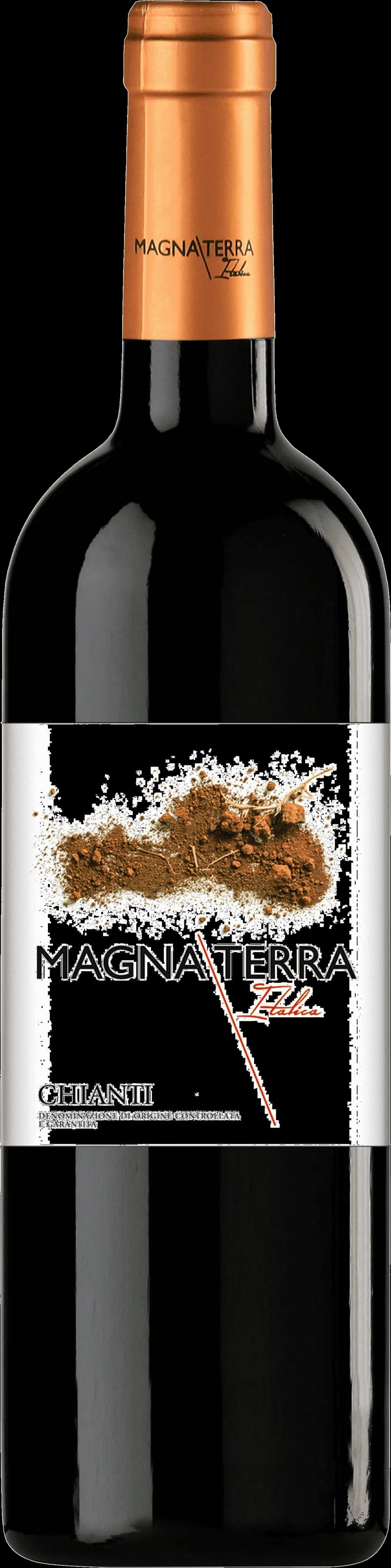 Flaska av rött vin från Magna Terra