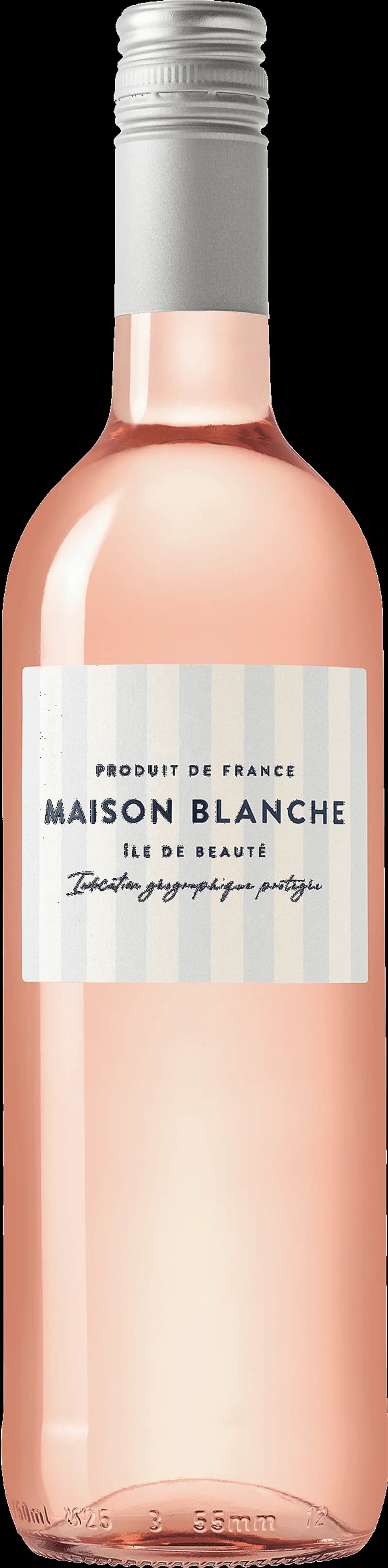 Maison Blanche rosévin i ett svalt glas med ljusa bärtoner