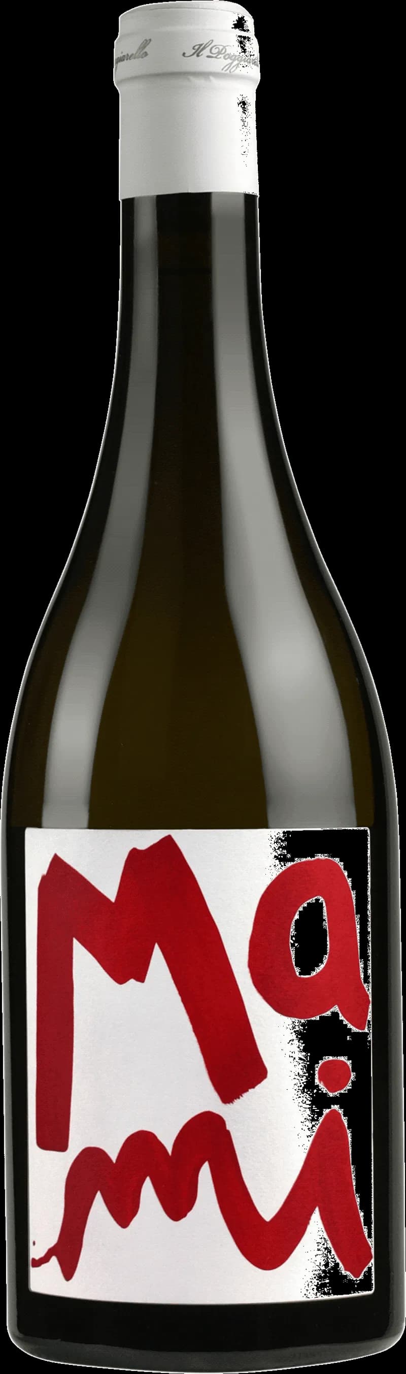 Glad kvinna som håller ett glas vitt vin framför en solnedgång.