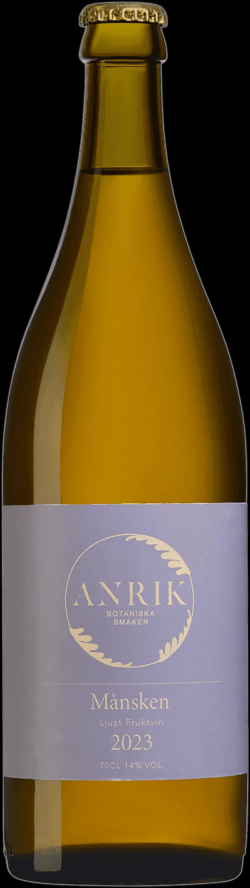 Flaska med smaksatt vin och fruktvin på en bricka