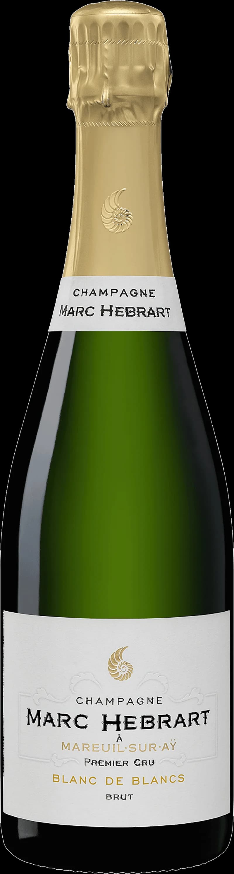 Flaska av mousserande vin från Marc Hébrart